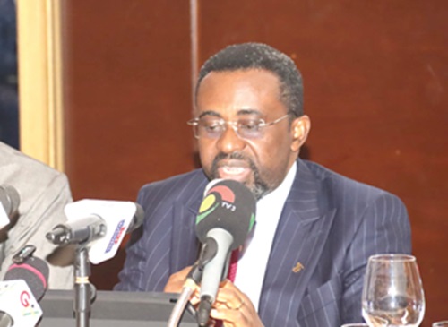 Dr Johnson Pandit Asiama (inset), Governor, BoG, addressing members of the Association of Ghana Industries Dr Johnson Pandit Asiama (inset), Governor, BoG, addressing members of the Association of Ghana Industries