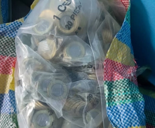 Cash found hidden in bags on a commercial bus, according to police. Cash found hidden in bags on a commercial bus, according to police.