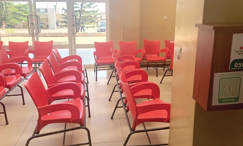 Lekma OPD Unit with no patients or nurses