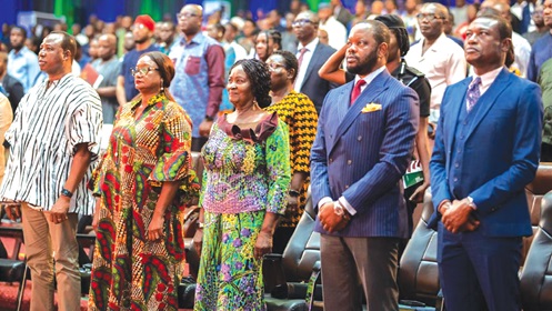 Prof. Naana Jane Opoku-Agyemang (middle), Vice-President with Kissi Agyebeng (right), Special Prosecutor, Dr.Justice Srem-Sai (2nd from right), Deputy Attorney-General and Dr Joseph Whittal (left), Commissioner, CHRAJ Prof. Naana Jane Opoku-Agyemang (middle), Vice-President with Kissi Agyebeng (right), Special Prosecutor, Dr.Justice Srem-Sai (2nd from right), Deputy Attorney-General and Dr Joseph Whittal (left), Commissioner, CHRAJ