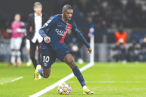 • Ousmane Dembele — Led PSG to Champions League and Ligue 1 success • Ousmane Dembele — Led PSG to Champions League and Ligue 1 success
