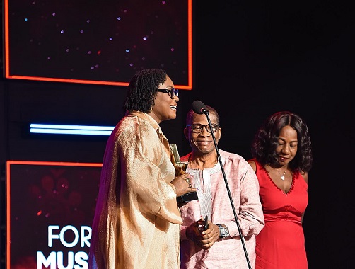 Former editor of Graphic Showbiz, Nanabanyin Dadson receives TGMA Titan award