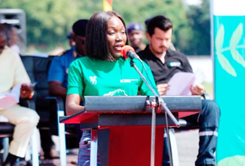 Sandra Amarquaye, Corporate Communications Manager, Karpowership Ghana, speaking at the event