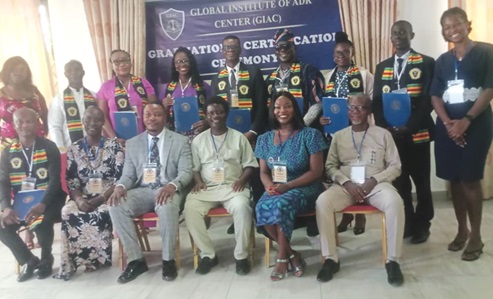 The invited guests and graduates