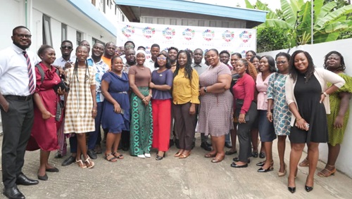 Participants in the training programme on menstrual hygiene Participants in the training programme on menstrual hygiene