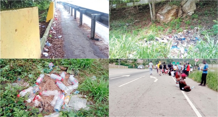 Exercisers turn Ayi Mensa-Peduase stretch into dumping ground