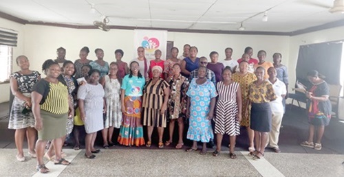 Dora Awuah and some of the representatives from the Osu Children’s Home Dora Awuah and some of the representatives from the Osu Children’s Home