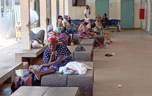 Some patients at TTH waiting for consultation since morning Some patients at TTH waiting for consultation since morning