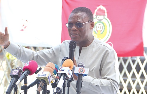 Fifi Fiavi Kwetey, General Secretary, National Democratic Congress, addressing the 33rd anniversary celebration. Picture: ELVIS NII NOI DOWUONA Fifi Fiavi Kwetey, General Secretary, National Democratic Congress, addressing the 33rd anniversary celebration. Picture: ELVIS NII NOI DOWUONA