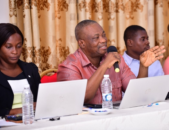 Mr Anthony Owusu Gyamfi, National Programmes Development Manager, SOS CV Ghana, addressing participants Mr Anthony Owusu Gyamfi, National Programmes Development Manager, SOS CV Ghana, addressing participants