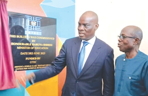 INSET:Haruna Iddrisu (left), Education Minister, and Paul Effah, the first Executive Secretary of NCTE, inaugurating the conference facility INSET:Haruna Iddrisu (left), Education Minister, and Paul Effah, the first Executive Secretary of NCTE, inaugurating the conference facility