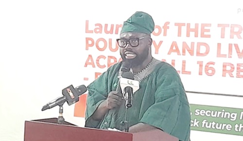 Dr Peter Boamah Otokunor, Director, Presidential Initiatives in Agriculture and Agribusiness at the Presidency, speaking at the launch of the programme. Dr Peter Boamah Otokunor, Director, Presidential Initiatives in Agriculture and Agribusiness at the Presidency, speaking at the launch of the programme.