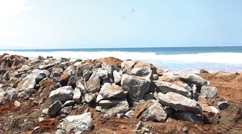 Some rocks deposited on the shores of Agavedzi Some rocks deposited on the shores of Agavedzi
