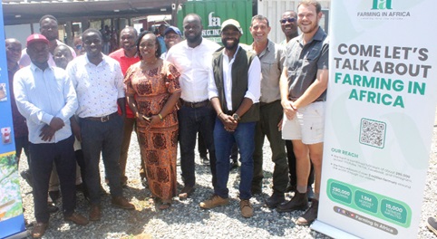 Frederick B. Frimpong, (in jacket), CEO and Founder, FIA, with some partners and participants Frederick B. Frimpong, (in jacket), CEO and Founder, FIA, with some partners and participants