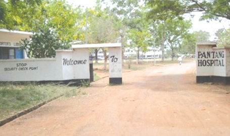 Entrance to the Pantang Psychiatric Hospital Entrance to the Pantang Psychiatric Hospital