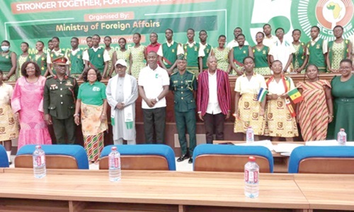 The winning school with officials after the contest The winning school with officials after the contest