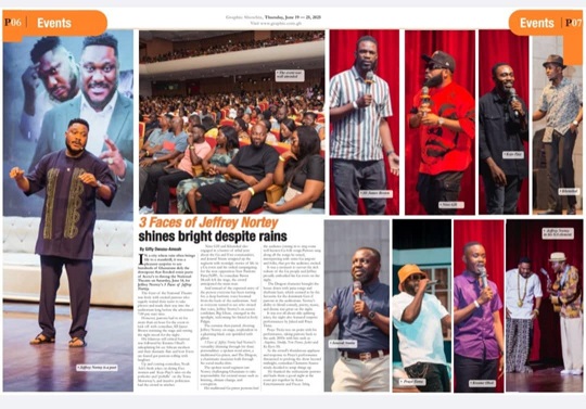 '3facesofJeffreyNortey' held '3 Faces of Jeffrey Nortey' shines bright despite rains