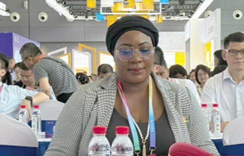 Dr Mary Awusi at the conference Dr Mary Awusi at the conference