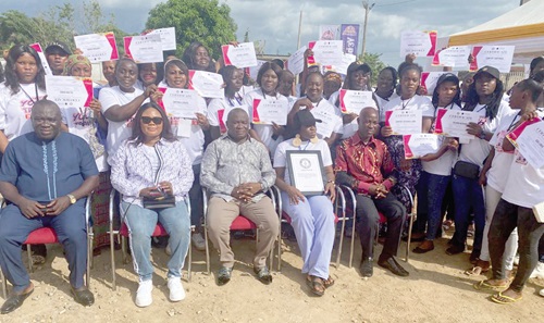 Alexander Akwasi Acquah (seated middle) with some of the participants after the ceremony Alexander Akwasi Acquah (seated middle) with some of the participants after the ceremony