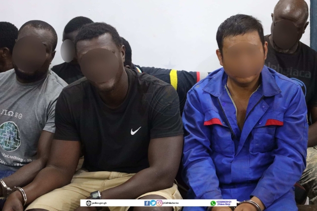 Illegal mining: 16 suspects picked up at Manso Adubia