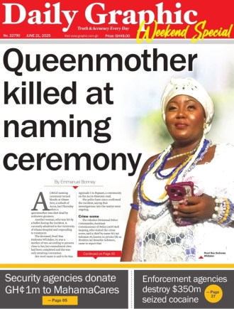 Accra: Queenmother killed at naming ceremony in Gbawe
