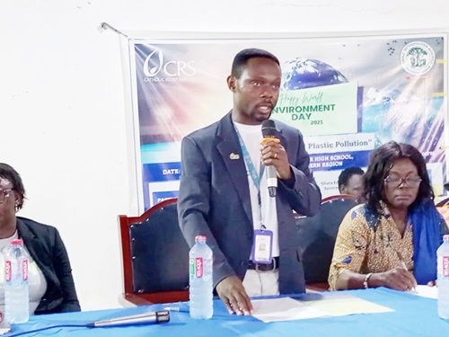 Festus Fofie, WASH Programme Director at CRS Ghana, speaking at the event