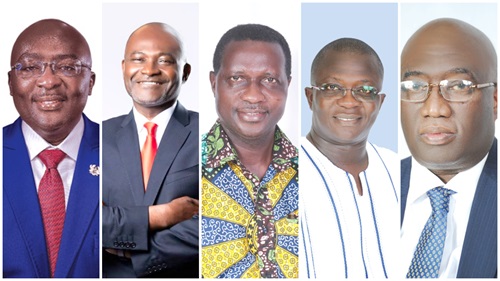 Dr Mahamudu Bawumia — Presidential hopeful, Ken Agyepong — Presidential hopeful, Dr Yaw Osei Adutwum — Presidential hopeful, Dr Bryan Acheampong — Presidential hopeful, Joe Ghartey — Presidential hopeful Dr Mahamudu Bawumia — Presidential hopeful, Ken Agyepong — Presidential hopeful, Dr Yaw Osei Adutwum — Presidential hopeful, Dr Bryan Acheampong — Presidential hopeful, Joe Ghartey — Presidential hopeful