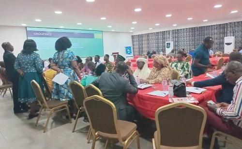 Some of the stakeholders holding discussions at the engagement