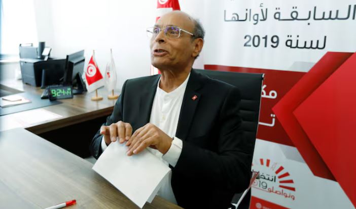 Former Tunisian President Moncef Marzouki submits his candidacy for the presidential election in Tunis, Tunisia August 7, 2019. Picture taken August 7, 2019. REUTERS/Zoubeir Souissi/File photo Purchase Licensing Rights Former Tunisian President Moncef Marzouki submits his candidacy for the presidential election in Tunis, Tunisia August 7, 2019. Picture taken August 7, 2019. REUTERS/Zoubeir Souissi/File photo Purchase Licensing Rights