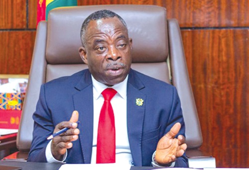 Dr Evans Aggrey-Darko, Head of the Civil Service, speaking during the interview