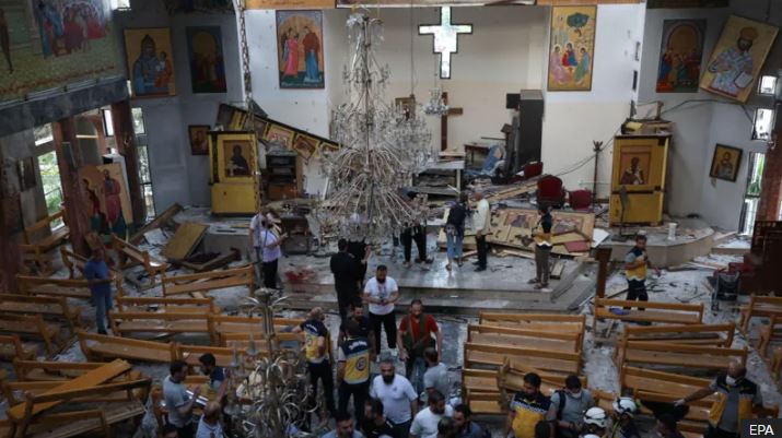 The Greek Orthodox Church condemned the attack and urged Syria's interim authorities to &quot;assume full responsibility&quot;