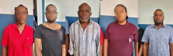 Kumasi: 5 suspected thieves noted for targeting bank customers and breaking into vehicles to steal cash arrested