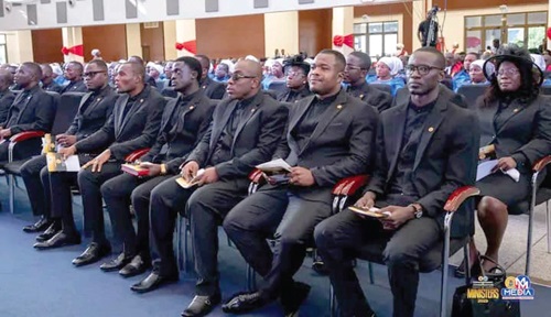 Some of the ministers at the ceremony