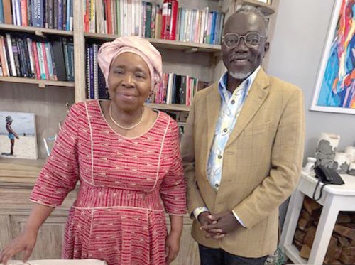 Dr Nkosazana Dlamini-Zuma (left), former African Union Chairperson, and Professor Douglas Boateng, industrialisation strategist and author 