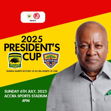 2025 President’s Cup: Kotoko and Hearts set for Super Clash on July 6 at Accra Sports Stadium 2025 President’s Cup: Kotoko and Hearts set for Super Clash on July 6 at Accra Sports Stadium