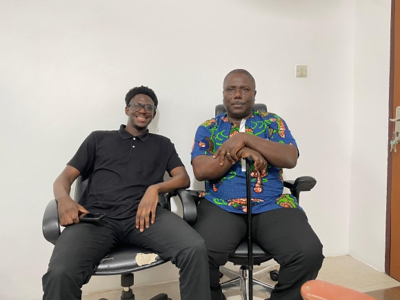 Founder of PrestoGhana; Nana Kweku Adumatta on the left, head of innovations and development for Central University on the right James Amezi Anani Central University partners with alumnus to digitise hostel management through PrestoStay