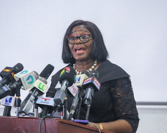 Suspended Chief Justice Gertrude Araba Esaaba Sackey Torkornoo. PICTURE: Caleb Vanderpuye Suspended Chief Justice Gertrude Araba Esaaba Sackey Torkornoo. PICTURE: Caleb Vanderpuye