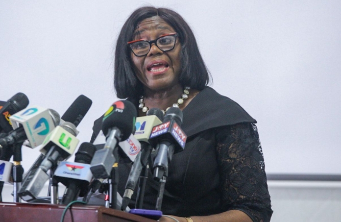 Suspended Chief Justice Gertrude Araba Esaaba Sackey Torkornoo. PICTURE: Caleb Vanderpuye See suspended Chief Justice Torkornoo's response to each of her accusers