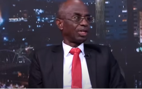 Johnson Asiedu Nketiah, the National Chairman of the NDC addressing demonstrators. 