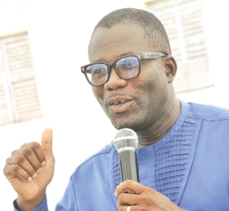 Professor Raymond K. Dziwornu (Inset), Director, Office of Doctoral Programmes at the University of Professional Studies Accra, addressing the graduates Professor Raymond K. Dziwornu (Inset), Director, Office of Doctoral Programmes at the University of Professional Studies Accra, addressing the graduates
