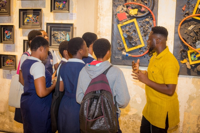 Exhibition on discarded materials transformed into artwork opens