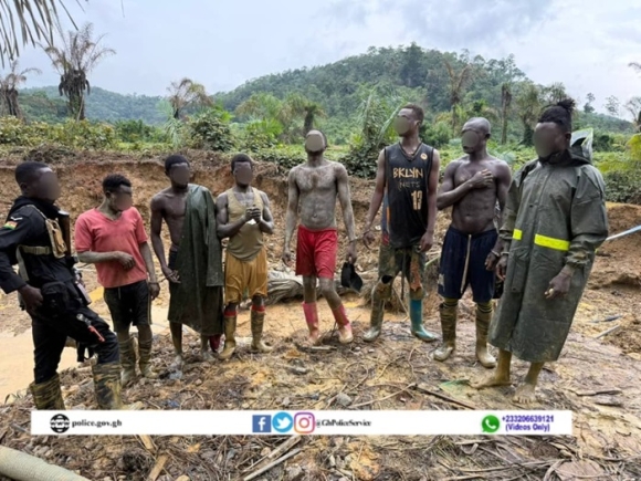 27 arrested in Western region anti-galamsey raid at Wassa Amanten