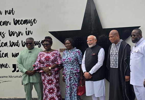 Indian PM Modi and Ghana’s Vice-President visit Kwame Nkrumah Memorial Park Indian PM Modi and Ghana’s Vice-President visit Kwame Nkrumah Memorial Park
