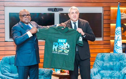 Zurab Pololikashvili, UN Tourism's Secretary General and Didier M'Pambia, Democratic Republic of Congo's Minister of Tourism Zurab Pololikashvili, UN Tourism's Secretary General and Didier M'Pambia, Democratic Republic of Congo's Minister of Tourism