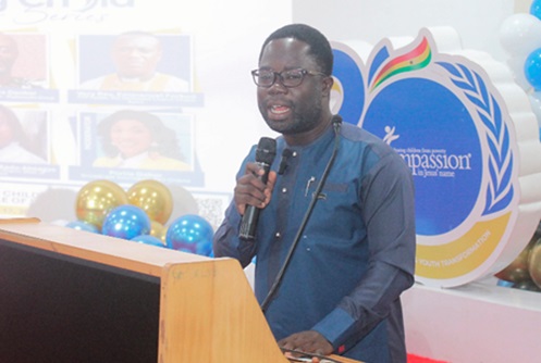 Kobina Yeboah Okyere, Director, Compassion International Ghana, addressing the seminar Kobina Yeboah Okyere, Director, Compassion International Ghana, addressing the seminar