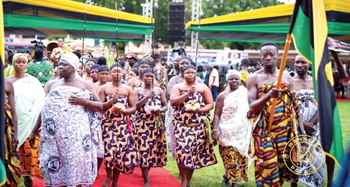 A section of royals arrivibg at the durbar grounds