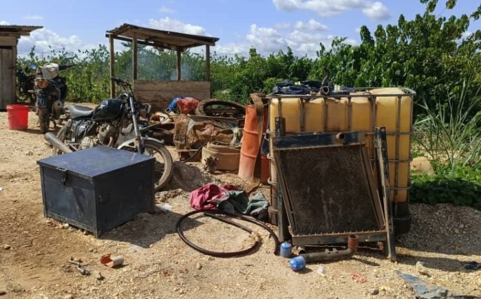 Eight galamsey suspects arrested at Apremadi, police recover excavator parts