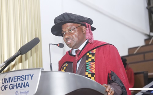 Prof. Ajediran Idowu Bello, former Head, Department of Physiotherapy, delivering a lecture on Beyond Movement at the University of Ghana, Legon. Picture: SAMUEL TEI ADANO Prof. Ajediran Idowu Bello, former Head, Department of Physiotherapy, delivering a lecture on Beyond Movement at the University of Ghana, Legon. Picture: SAMUEL TEI ADANO