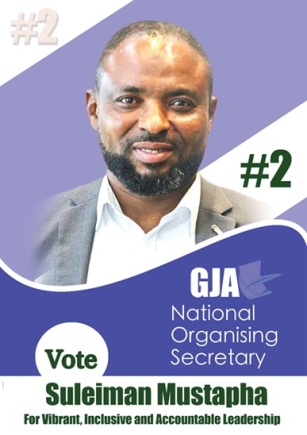 GJA National Organising Secretary aspirant Suleiman Mustapha pledges to prioritize journalists' welfare