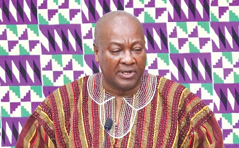 President John Mahama delivering the State of the Nation Address, during which he outlined policies to grow the agricultural sector